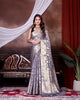 Lilac Jaal Katan Georgette Silk