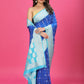 Blue - Sky Blue Katan Georgette Silk