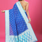 Blue - Sky Blue Katan Georgette Silk