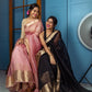 Peach Kora Organza Noor soft silk