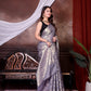 Lilac Jaal Katan Georgette Silk