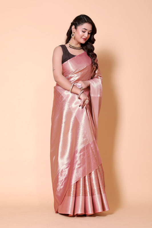 Banarasi Pure Metalic Tissue