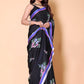Aliya Crepe Silk Saree - Black