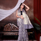 Lilac Jaal Katan Georgette Silk