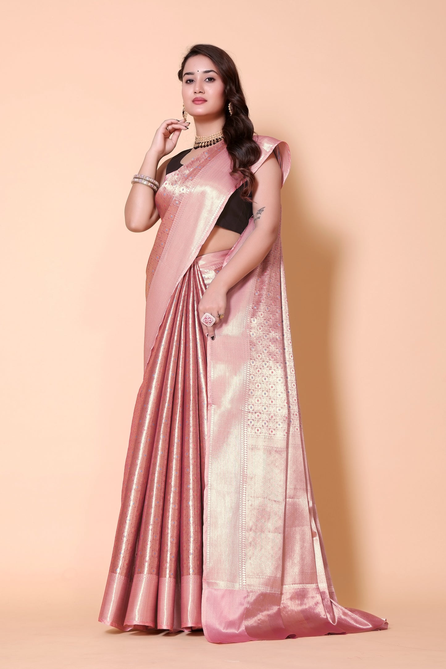 Banarasi Pure Metalic Tissue