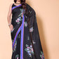 Aliya Crepe Silk Saree - Black