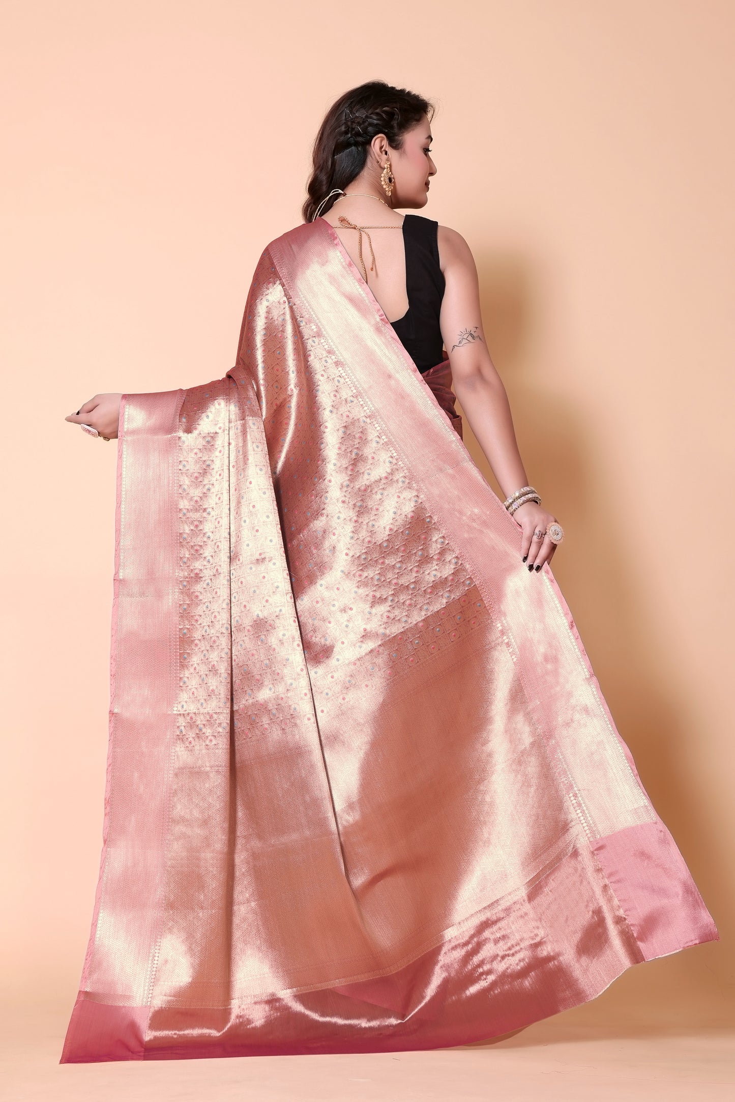 Banarasi Pure Metalic Tissue