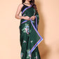 Aliya Crepe Silk Saree - Green