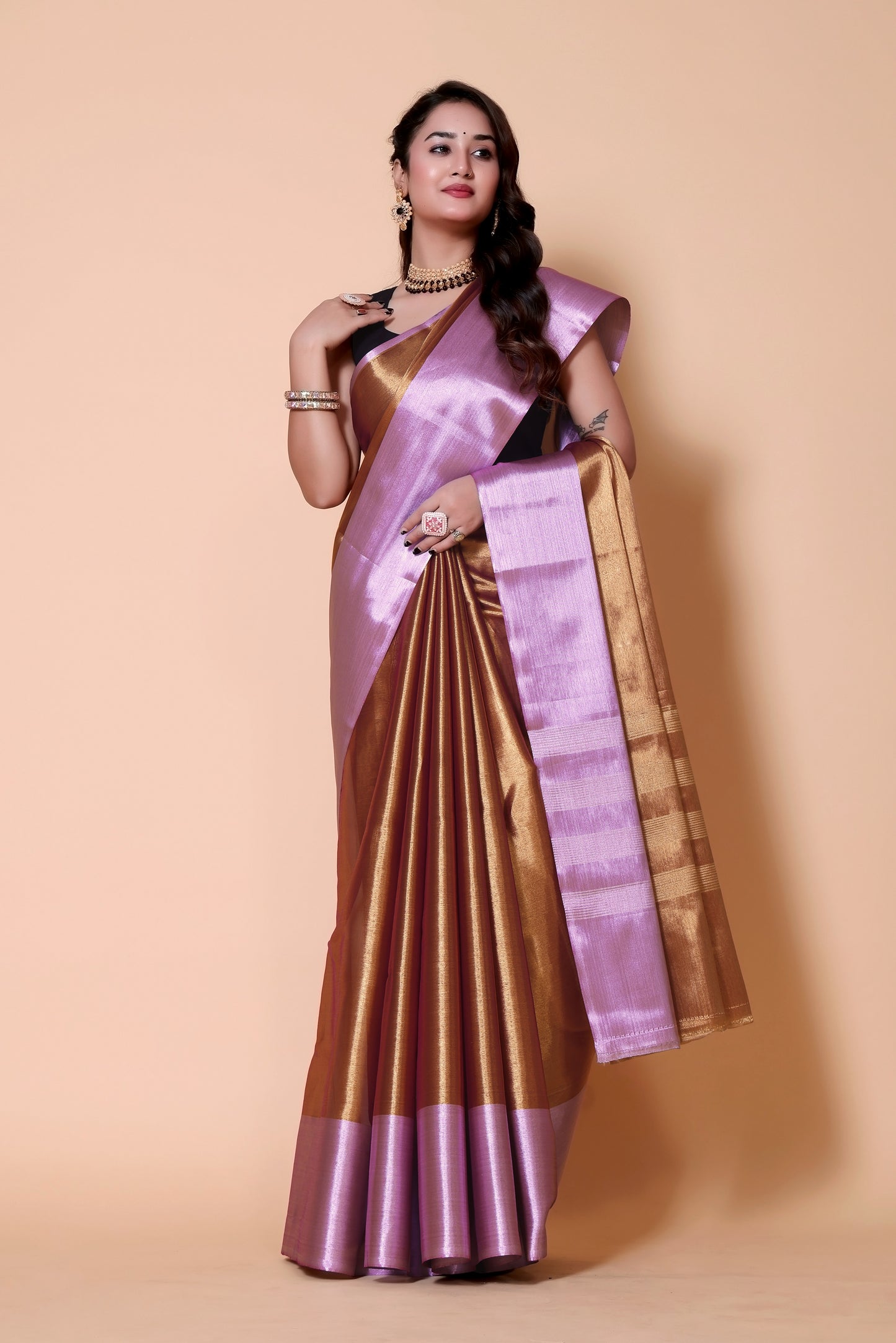 Banarasi Metalic Gold Tissue