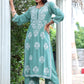 Sea Green Chikankari Modal Straight Kurta Set