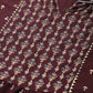 Maroon Rayon Gold Printed & Gota Work Anarkali Kurta
