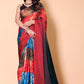 Printed Crepe Silk Saree - Shaded
