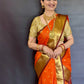 Soft Silk Saree – Vibrant Orange