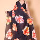 Printed Crepe Silk Saree - Black Flowerer