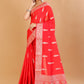 Red Banaras warm silk