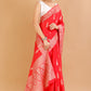 Red Banaras warm silk