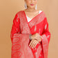 Red Banaras warm silk