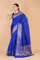 Blue Munga Silk Saree-Sona - AbirabyBeena