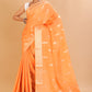 Orange Banaras warm silk