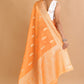 Orange Banaras warm silk
