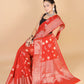 Red Georgette silk Saree-Mona