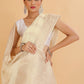 White Banaras warm silk