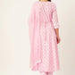 Pink Ethnic Motifs Printed Anarkali Kurta Set with Chiffon Dupatta - AbirabyBeena