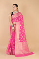 Pink Georgette silk Saree-Mona - AbirabyBeena