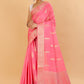 Pink Banaras warm silk