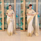 White Kora Organza Noor soft silk