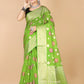 Parrot Green Georgette silk Saree-Mona