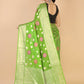 Parrot Green Georgette silk Saree-Mona