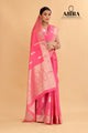 Pink Banaras warm silk - AbirabyBeena