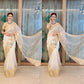White Kora Organza Noor soft silk