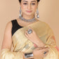 Light Yellow Georgette silk Saree-Mona