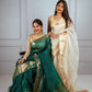 Cream Kora Organza Noor soft silk