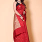 Banarasi Raw Mango Weaving Sarees - Red