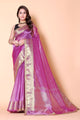 Soft TISSUE Silk Saree - Pink - AbirabyBeena