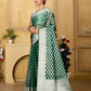 Green Banaras Kora Organza silk