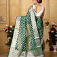 Green Banaras Kora Organza silk