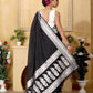 Black Banaras Crepe silk