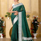 Green Banaras Crepe silk