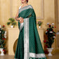 Green Banaras Crepe silk
