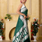 Green Banaras Crepe silk