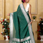 Green Banaras Crepe silk
