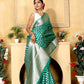 Sea Green Banaras Kora Organza silk