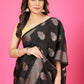 Black Banaras Crepe Silk - Heena
