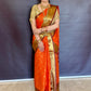 Soft Silk Saree – Vibrant Orange