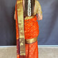 Soft Silk Saree – Vibrant Orange
