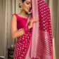 Pink Banaras butti Soft Georgette silk